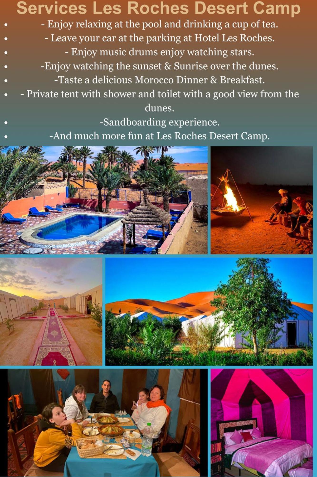 Les Roches Desert Camp Merzuga Kültér fotó